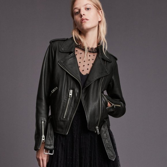 All Saints Jackets & Blazers - AllSaints Balfern Leather Biker Jacket